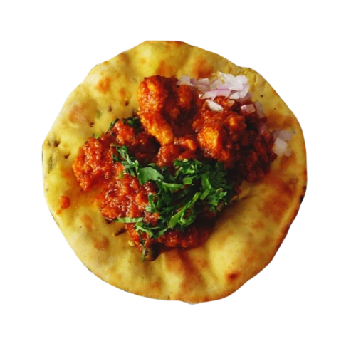 Chicken on Puri